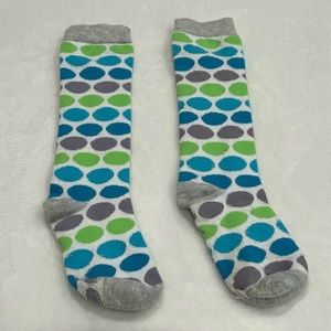 XHILARATION Women's Cotton Multicolor Polka Dot Knee High Socks - size 4-10